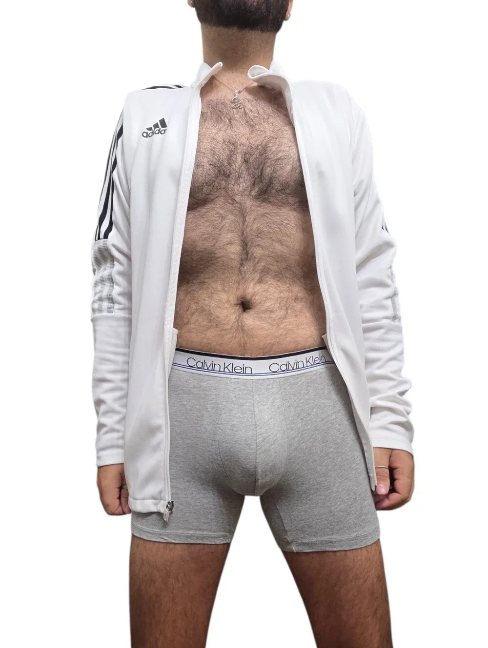 Calvin Klein Men's Grey Cotton Stretch Boxer Briefs Size M